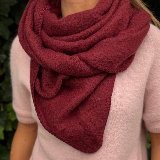 Cosy Sjaal Burgundy/bordeaux