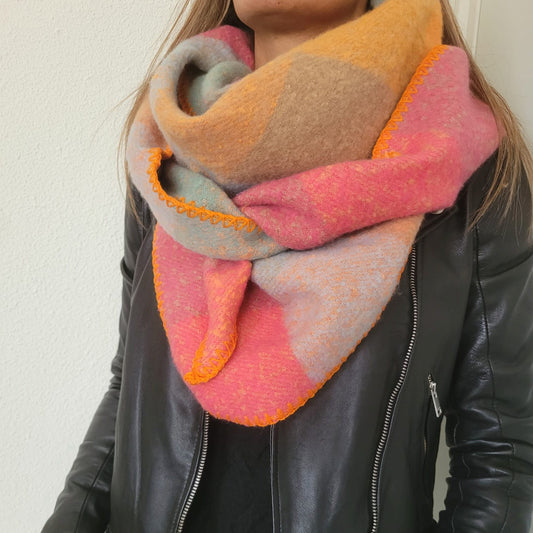 Sjaal 'Blok' Multicolor