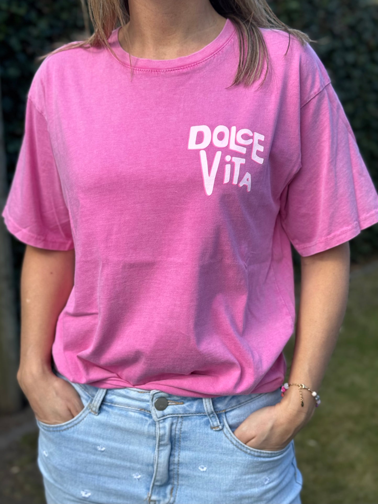 T-shirt Roze Dolce Vita