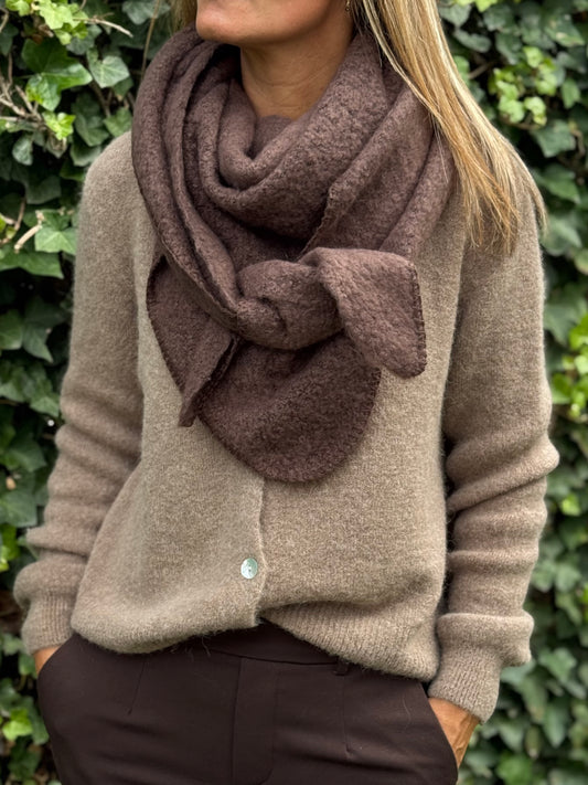 Alpaca vestje (30%) Mokka