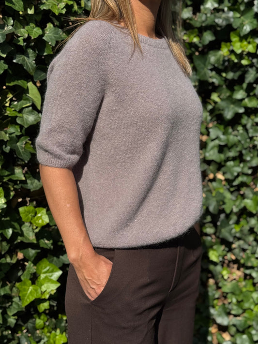 Alpaca trui Lisa Taupe