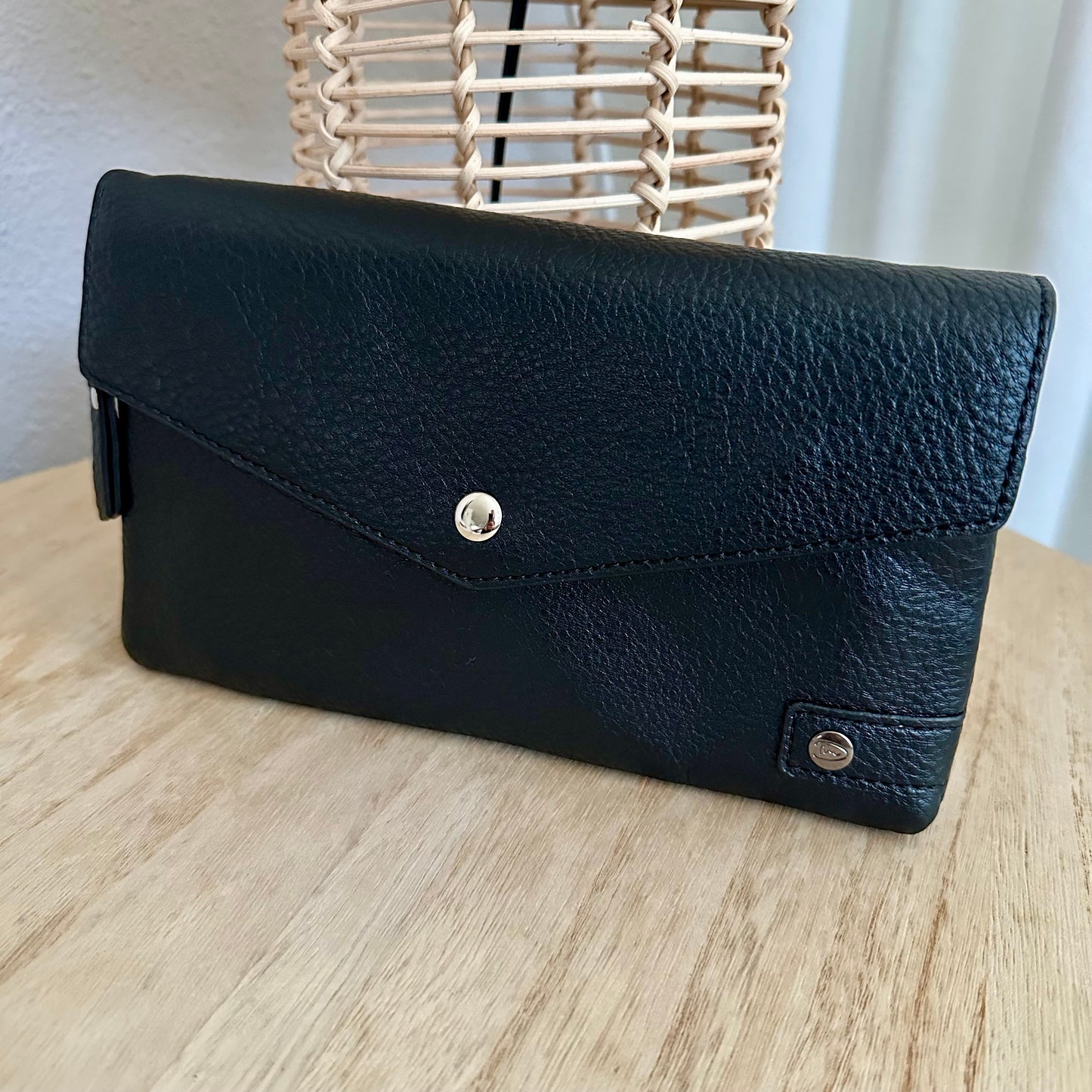Schoudertasje/crossbody 'Stanfield' inclusief drie banden Zwart