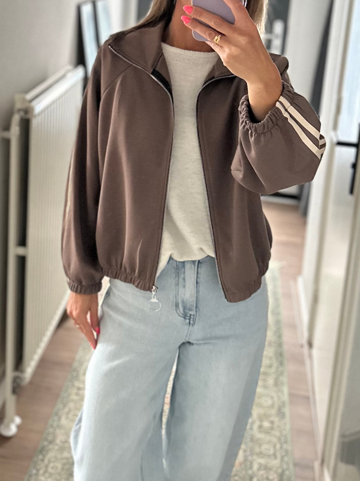 Sportief jacket/ vest Taupe