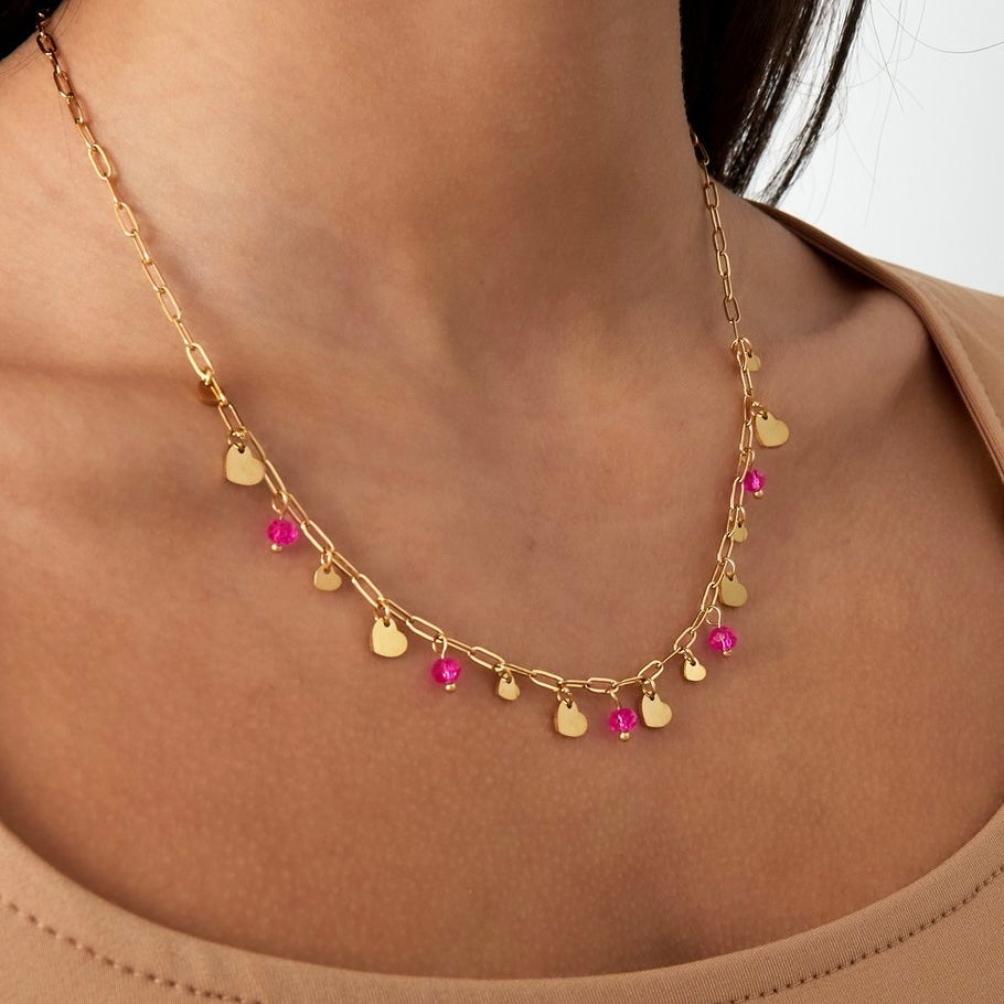 Full of Love ketting- Pink