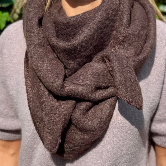 Cosy sjaal Choco/donkerbruin