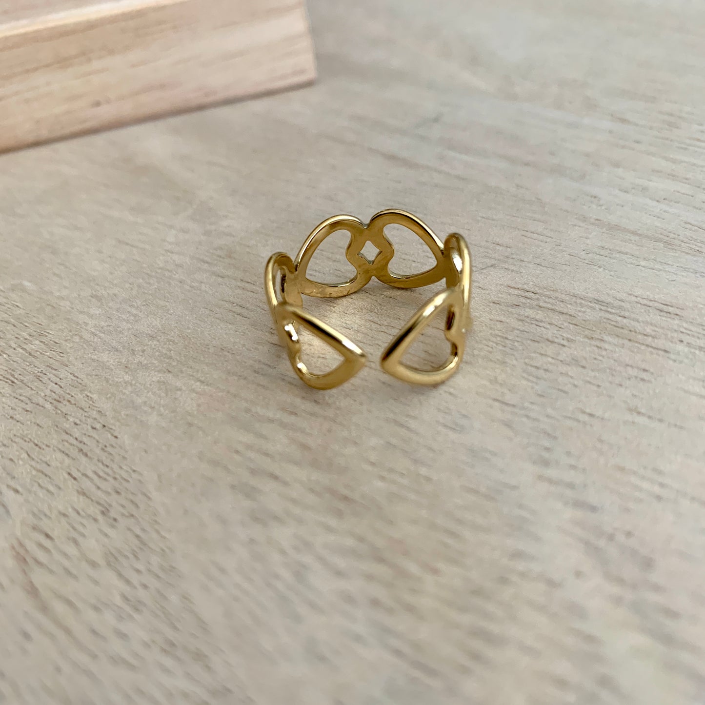 Ring hartjes breed