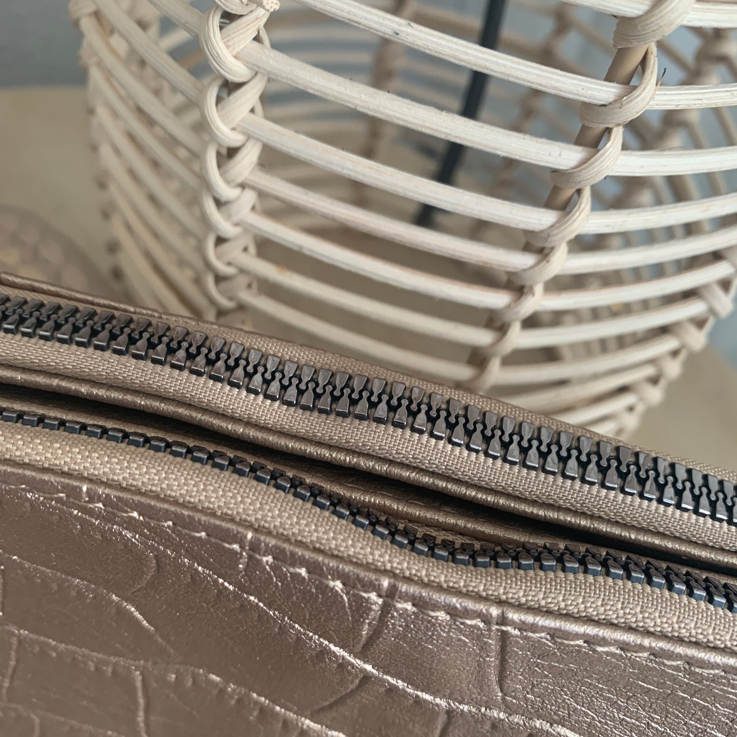 Classic schoudertasje/crossbody Champagne