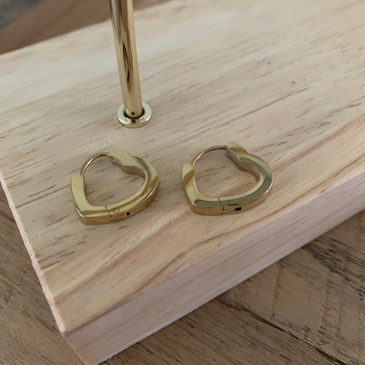 Basic hartvorm oorbellen