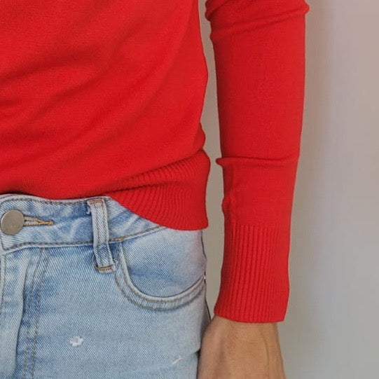 Stijlvolle top Rood XS-S-M