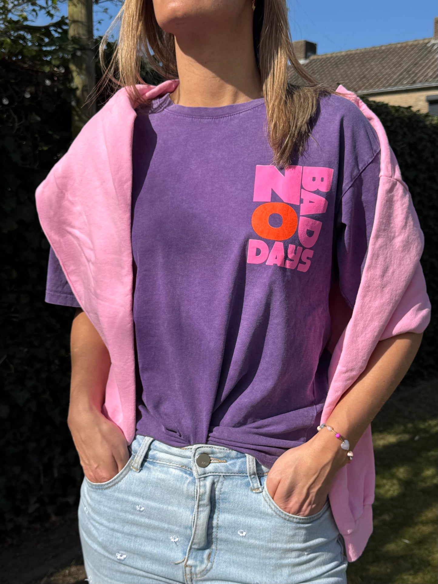 Sweater Roze ' Love Love Love'
