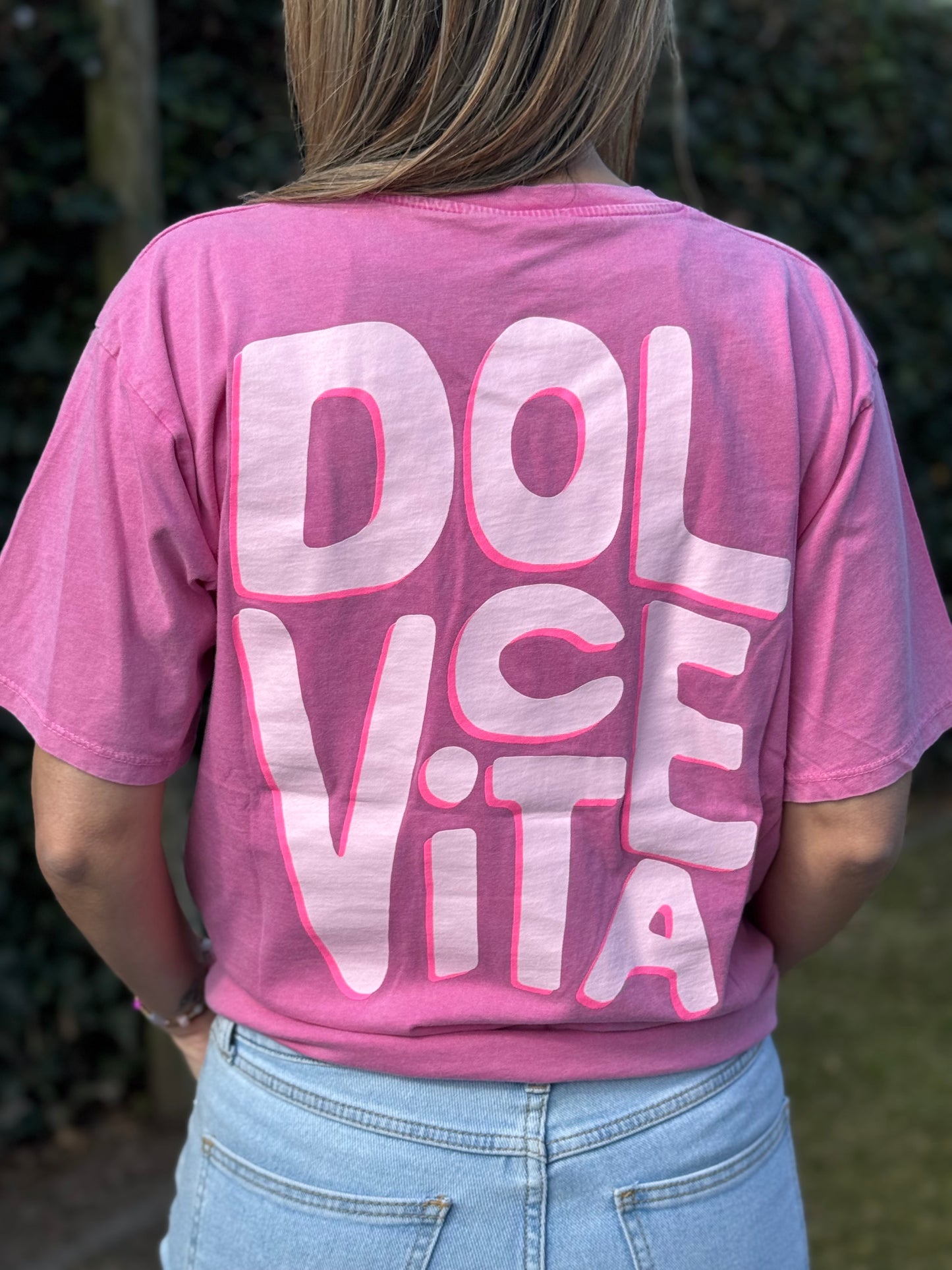 T-shirt Roze Dolce Vita