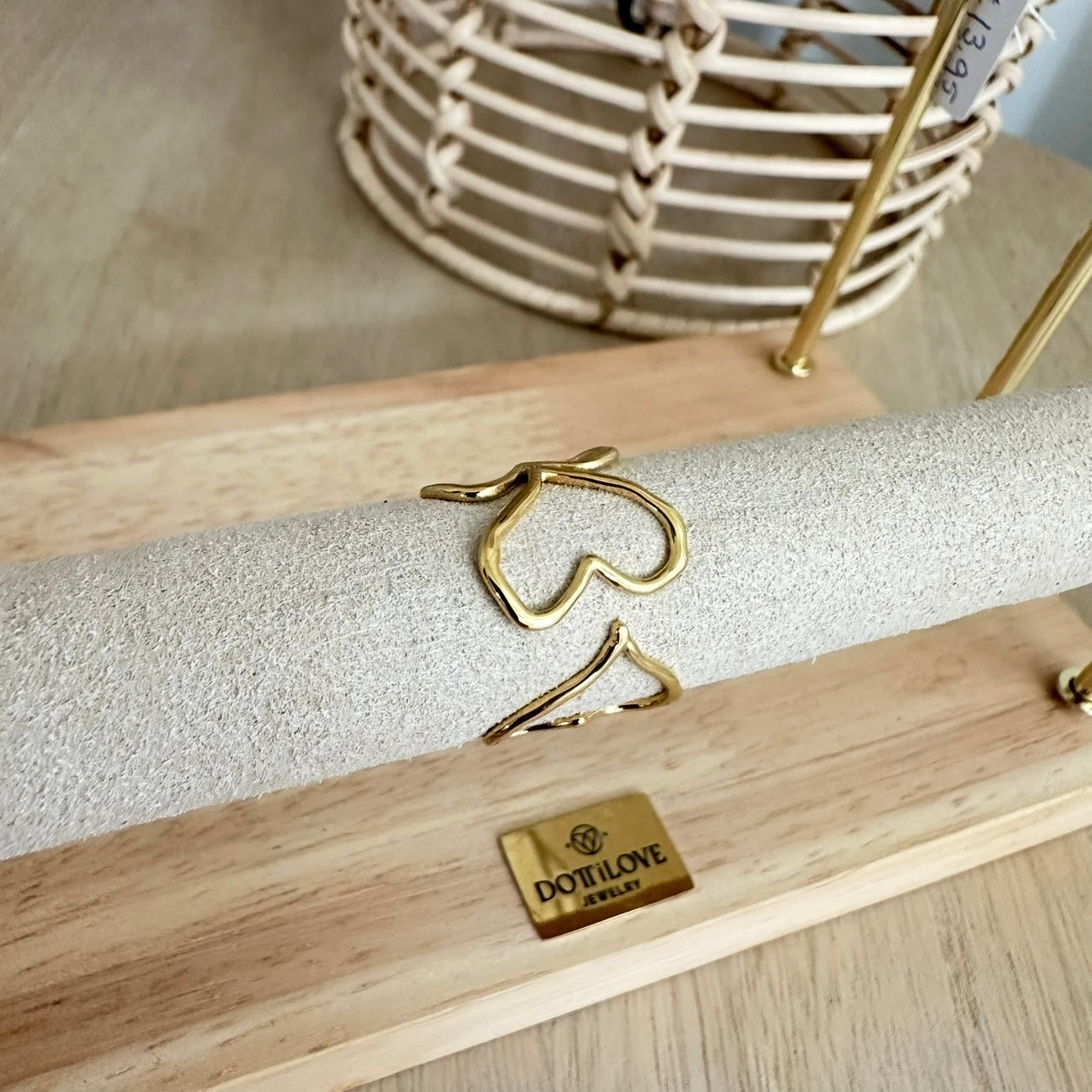 Stijlvolle Ring open hartjes