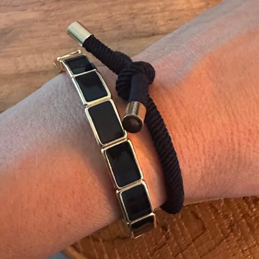 Haarelastiek Armband Zwart
