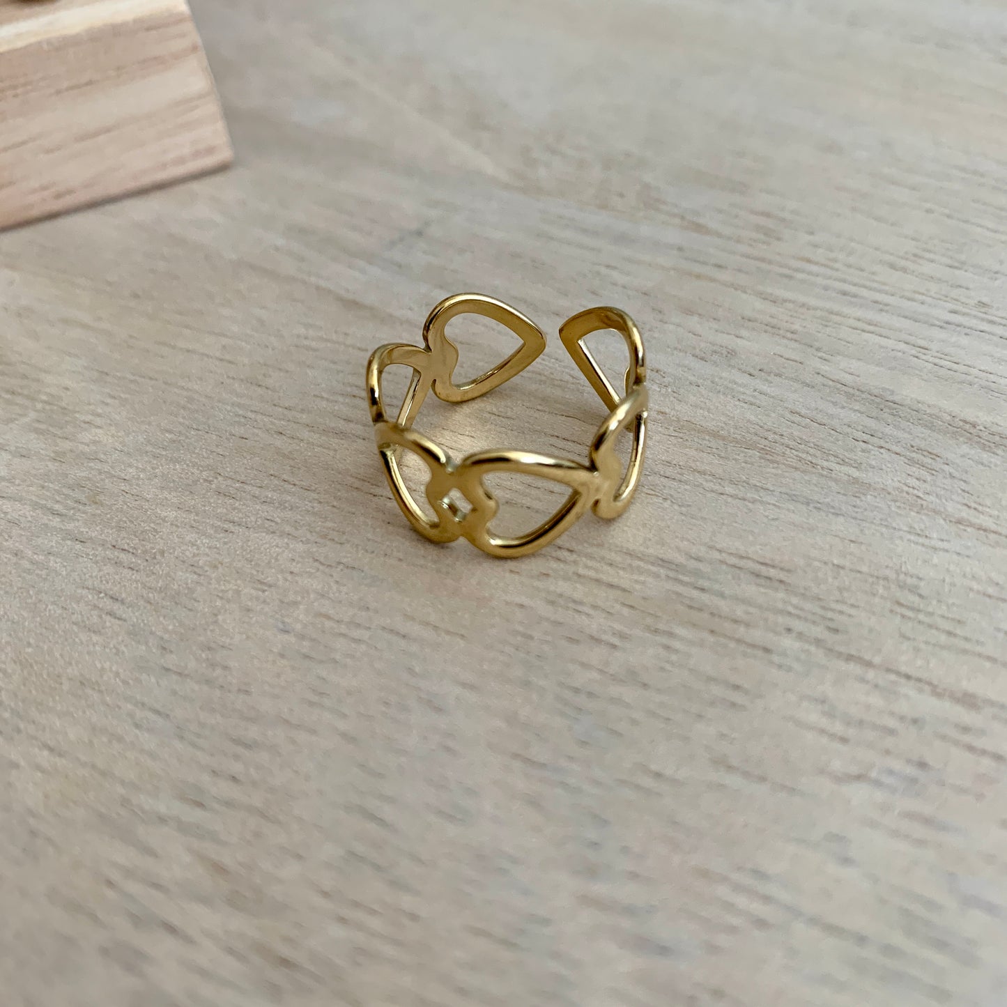 Ring hartjes breed