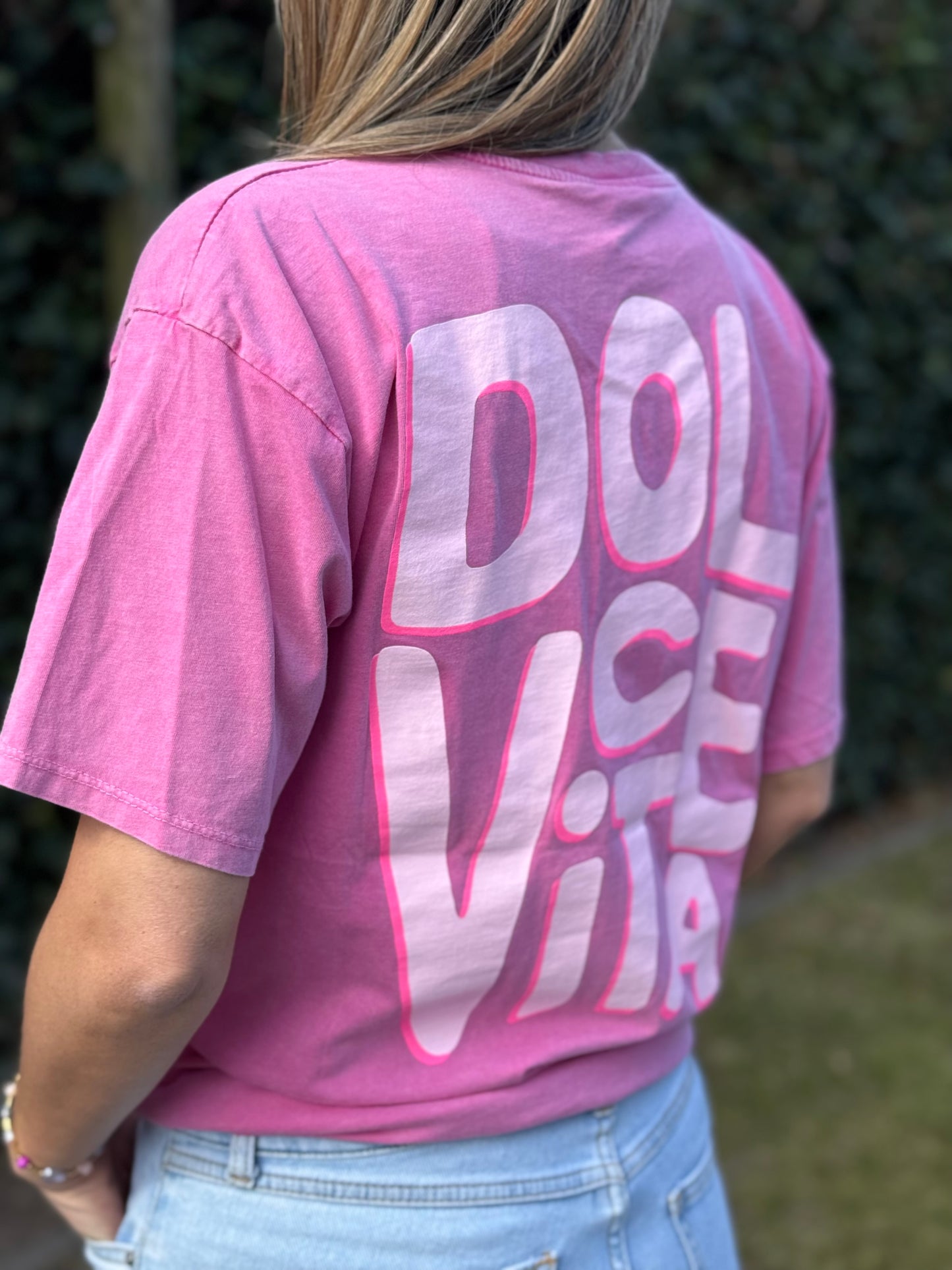 T-shirt Roze Dolce Vita