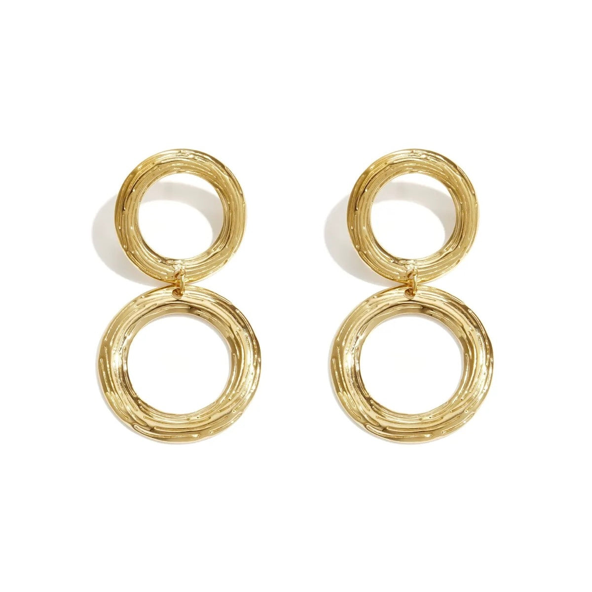 Statement oorbel Goud cirkelvormig