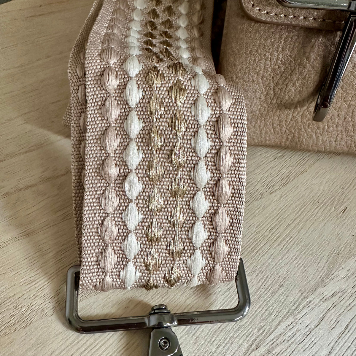 Crossbody/ schoudertas ‘Naarden’ Taupe incl. twee schouderbanden