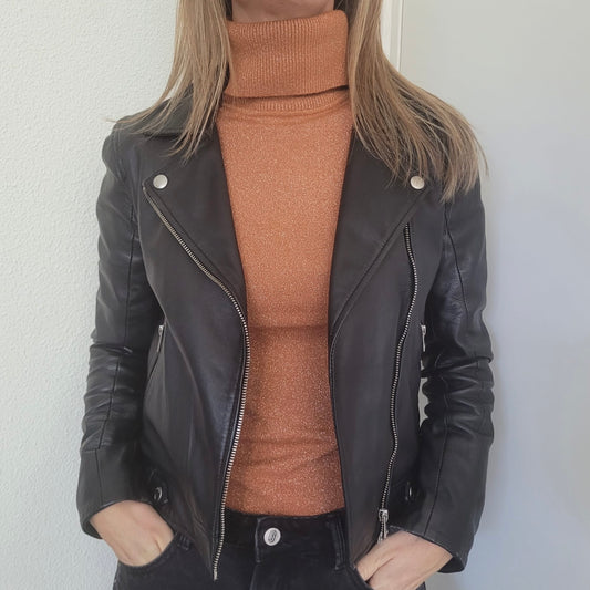 Topje col lurex Camel