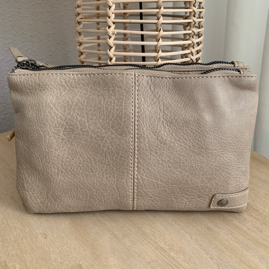 Schoudertasje/crossbody 'Castel' Naturel incl. twee schouderbanden