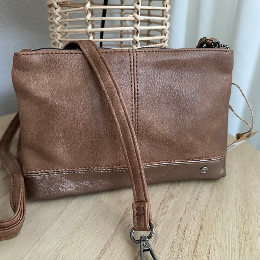 SChoudertasje/crossbody 'Harbin' incusief twee banden Donker Camel