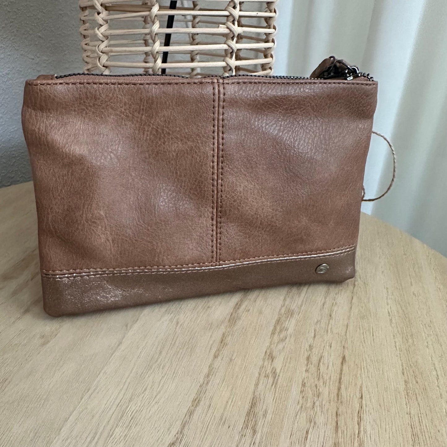 SChoudertasje/crossbody 'Harbin' incusief twee banden Donker Camel