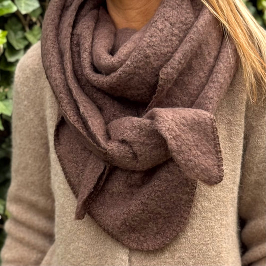 Cosy sjaal Koffiebruin