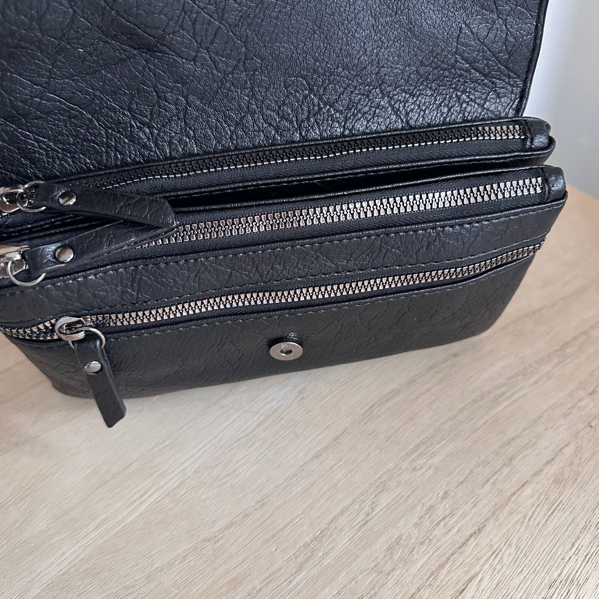 Crossbody/ schoudertas ‘San Martin’ Zwart incl twee schouderbanden