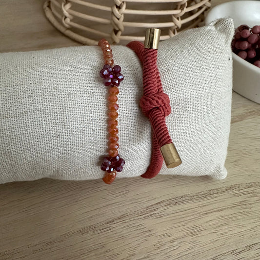 Haarelastiek Armband Oud Roze