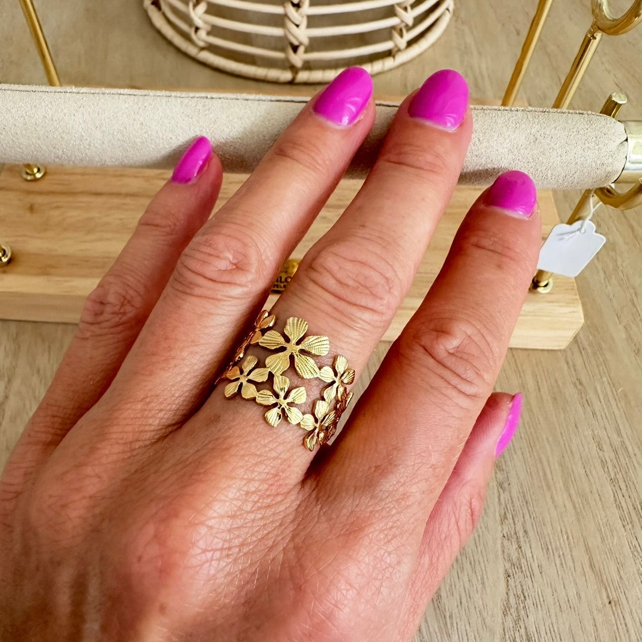 Stijlvolle Ring Bloem