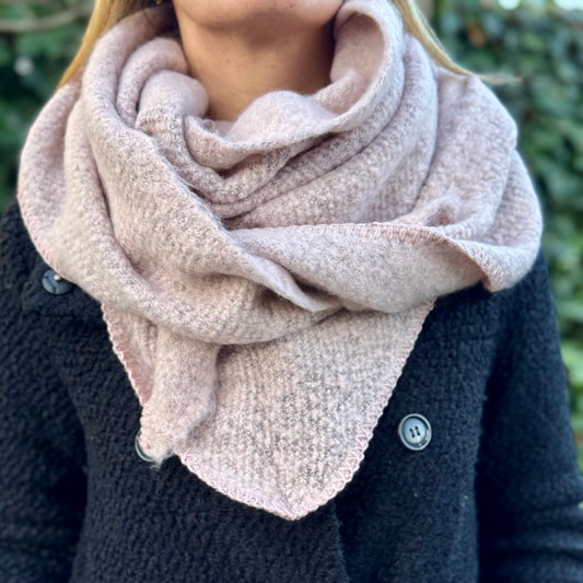 Cosy sjaal Lichtroze