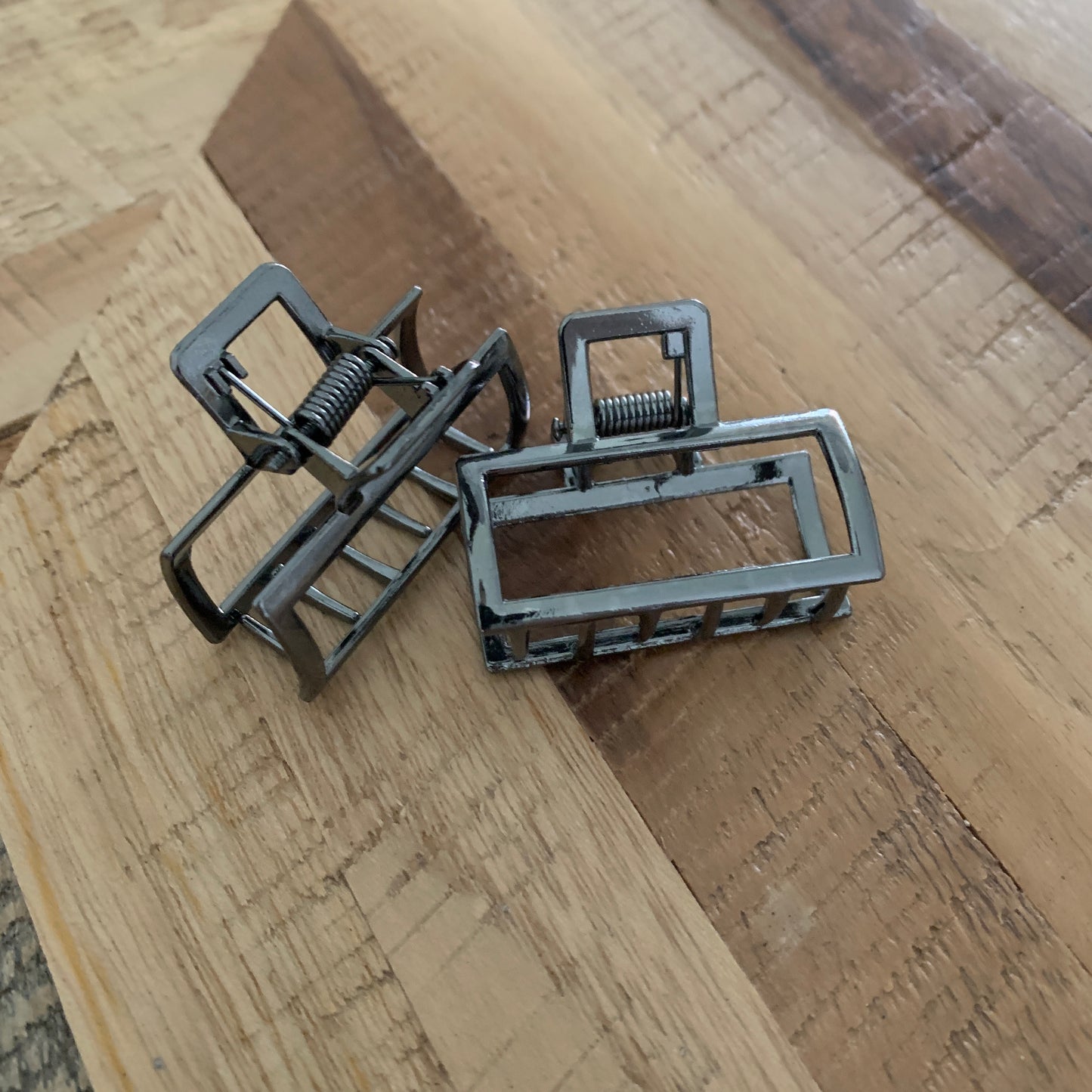 Haarklem ijzer rechthoekig grijs op