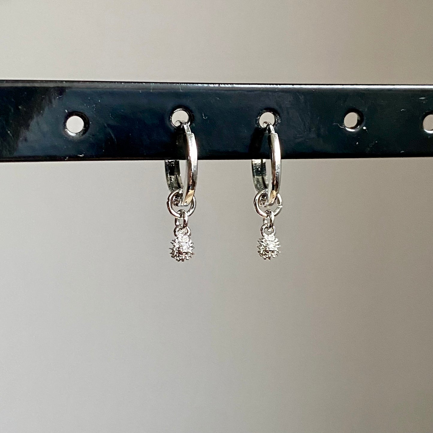 Oorringen hangertje Fantasy Zilver