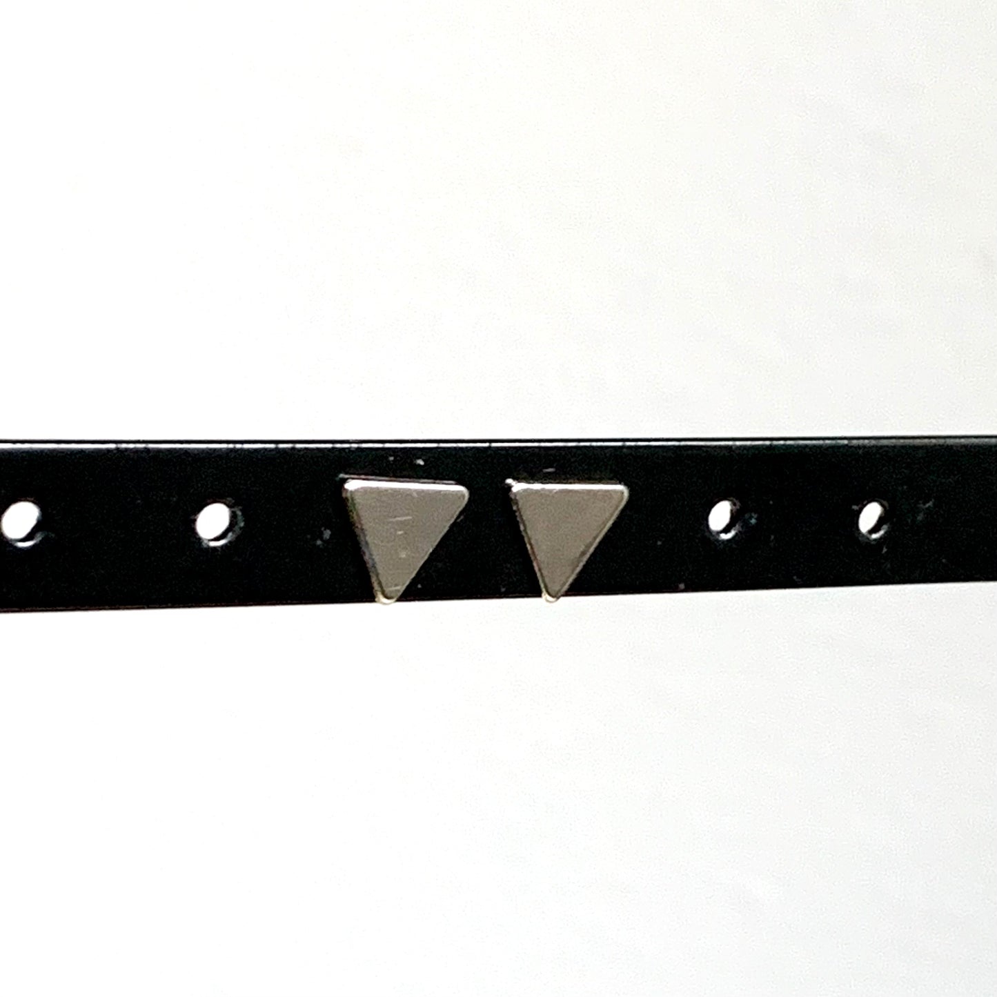 Oorstuds gesloten driehoekje Zilver