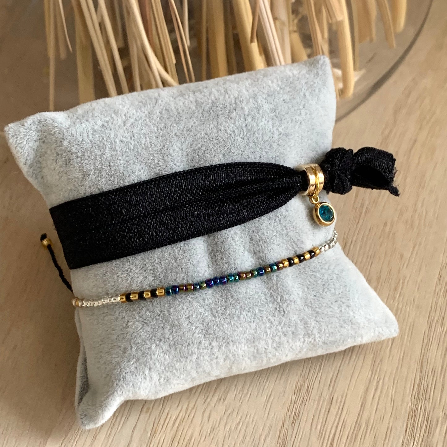 Ibiza setje Zwart/ Turquoise/ Goud