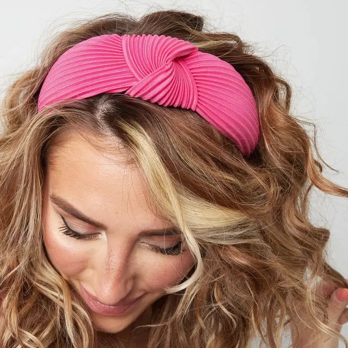 Haarband breed oranje