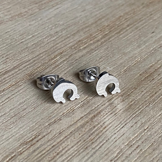 Oorstuds dolfijntje Zilver