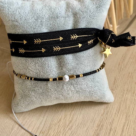 Ibiza setje Zwart/Goud Arrow