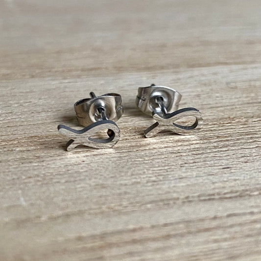 Oorstuds visje Zilver