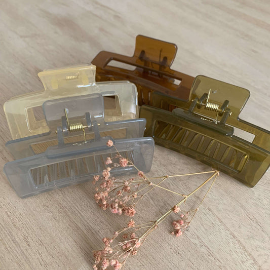 Haarklem Recht Transparant 8.5 cm