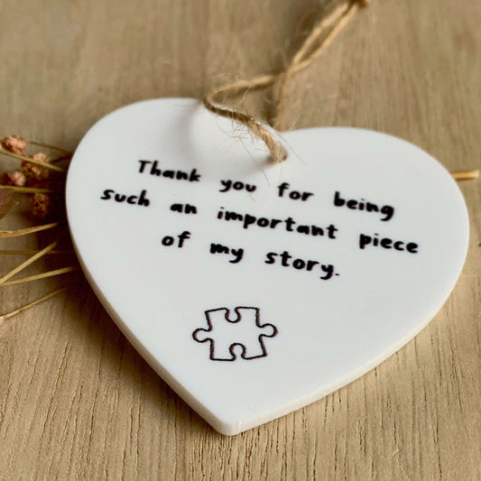 Hart Hanger 'Bedankt'