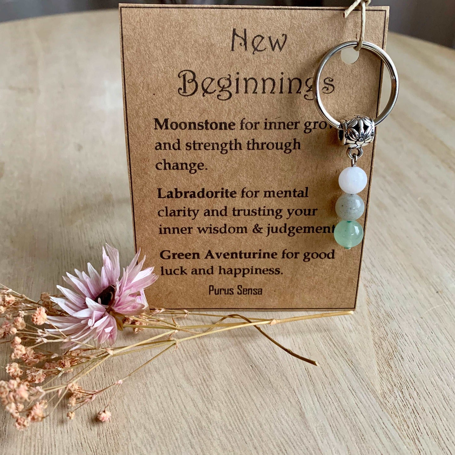 Sleutelhanger met inspiratie kaartje