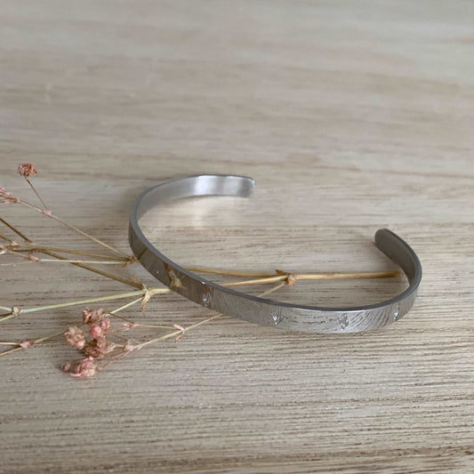 Bangle Zilver cactus
