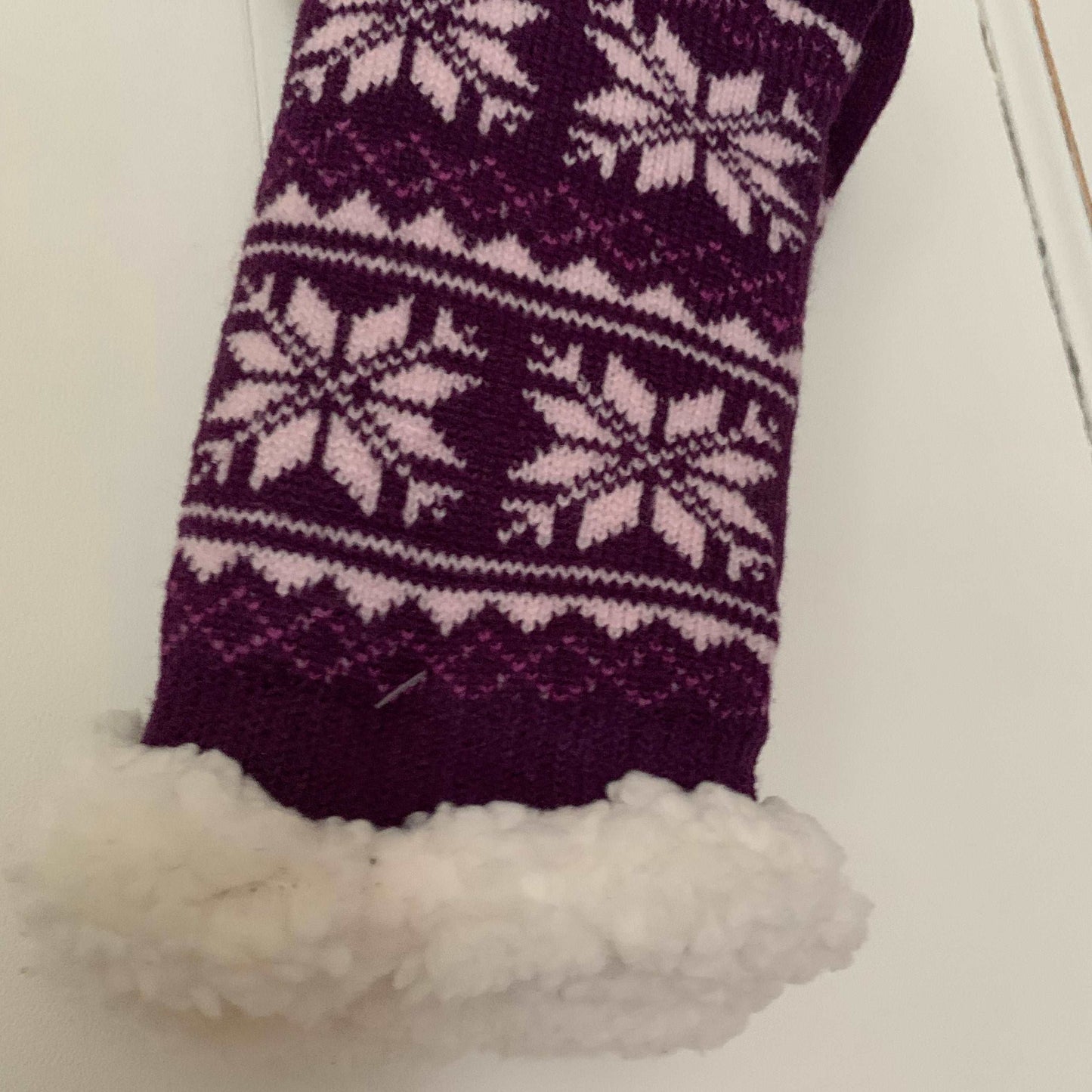 Wintersok voering 'Cosy' Aubergine/Paars 35-41