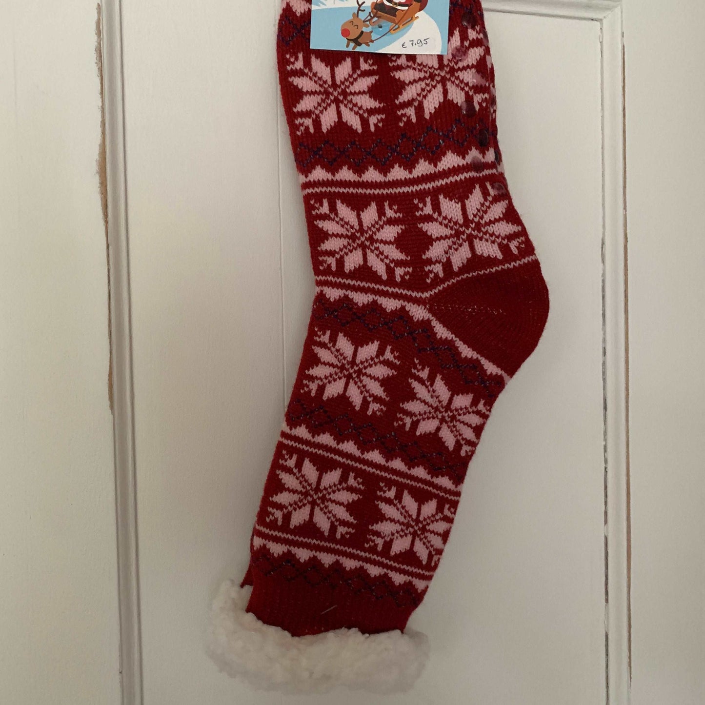 Wintersok voering 'Cosy' Rood 35-41