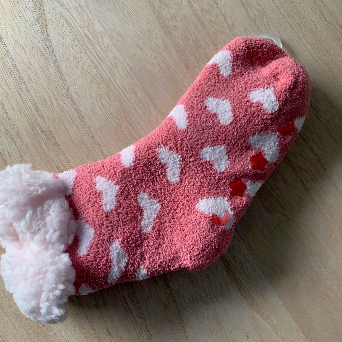 Wintersok gevoerd Kids Roze/Wit 28-32