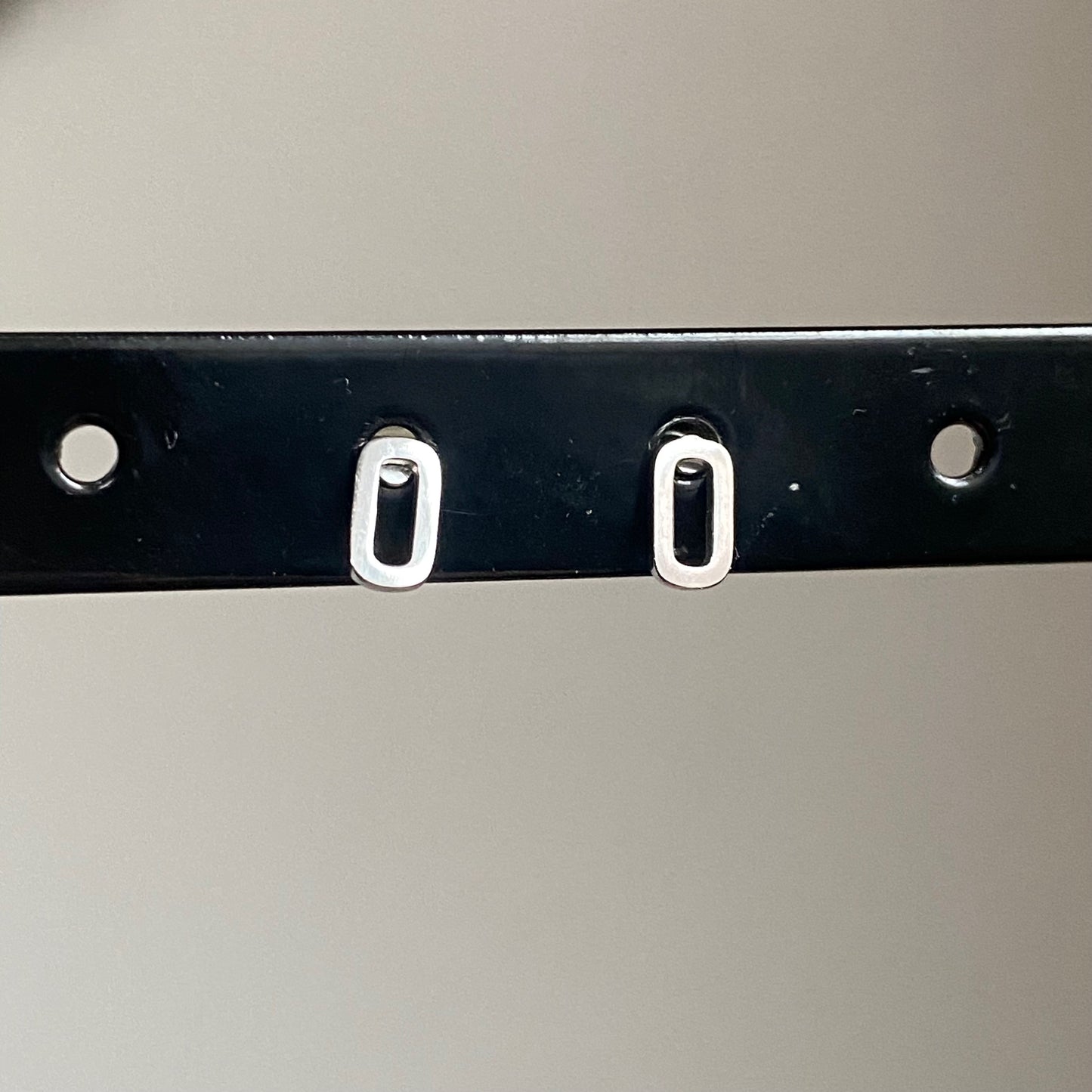 Oorstuds Zilver mini rechthoekjes