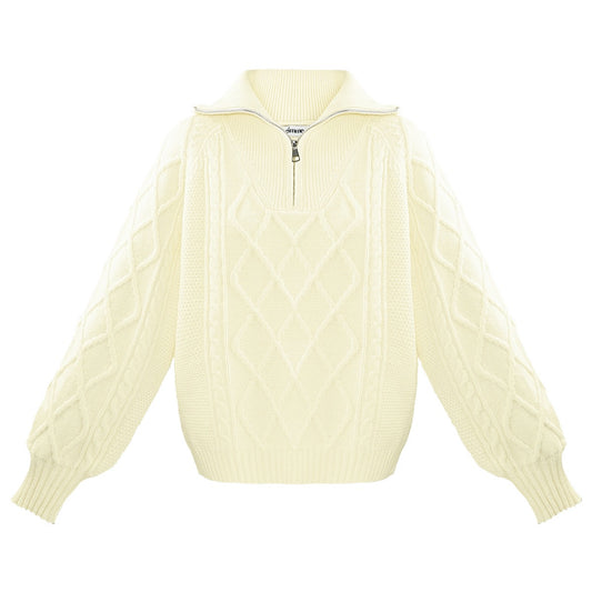 Soft shade trui Gebroken Wit. Maat S/M