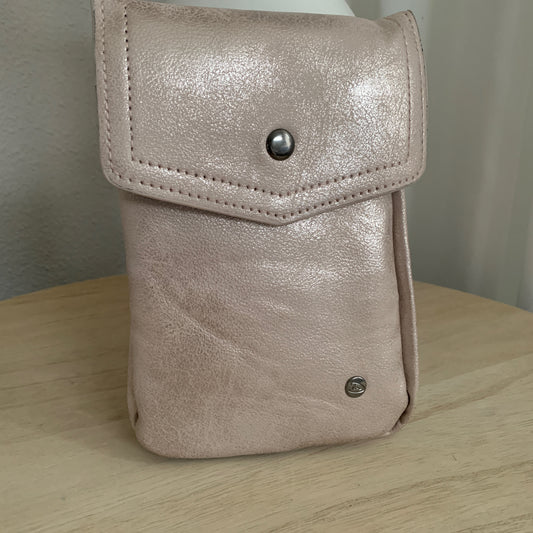 Telefoon- en schoudertasje Rose Gold model 'Shine'