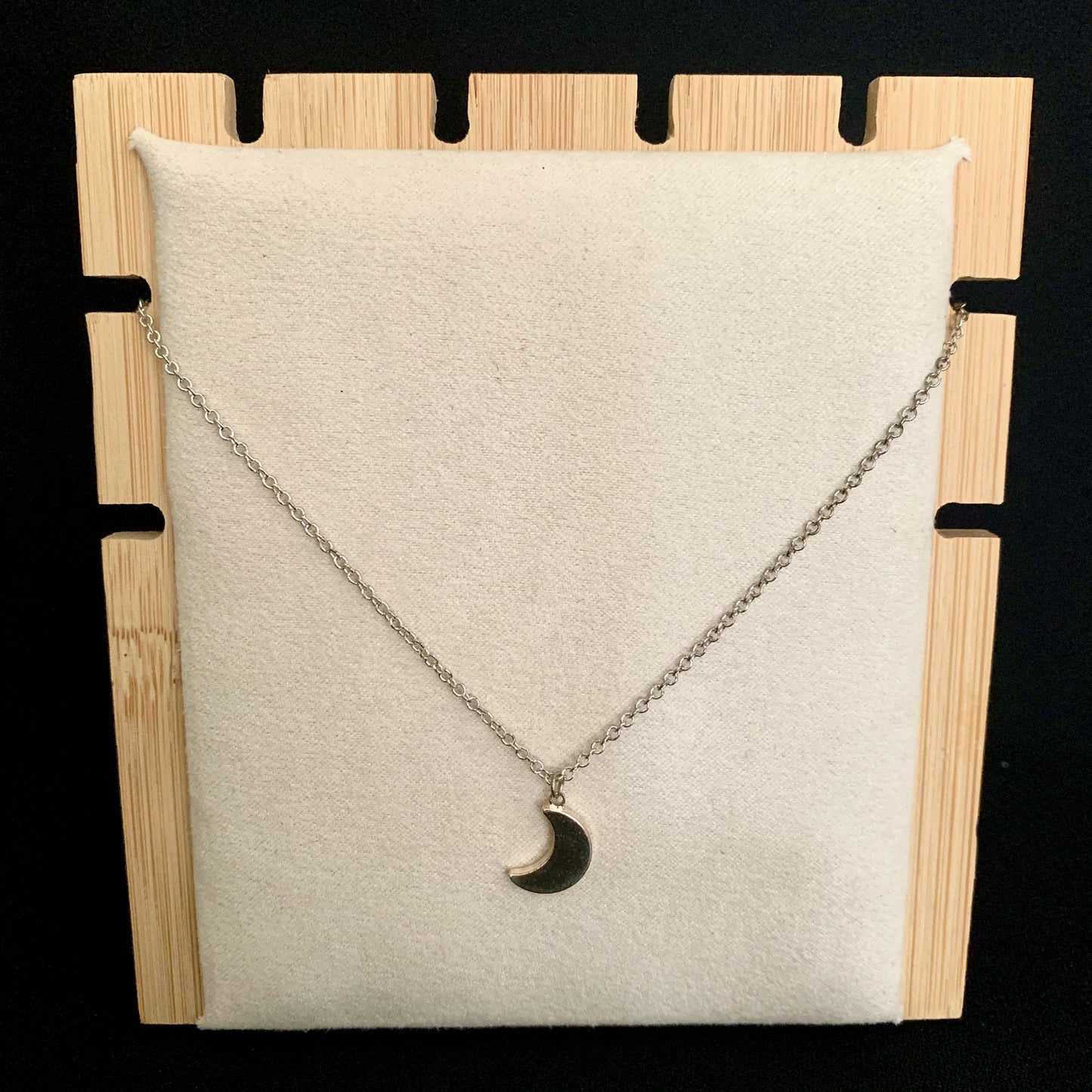 Kettinkje minimalistisch 'Maantje' Zilver