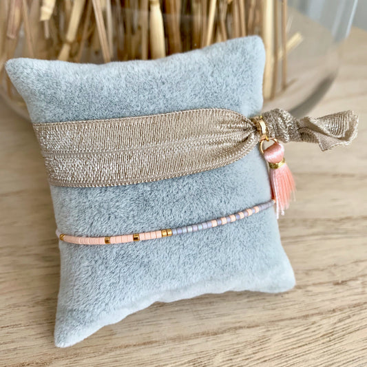 Ibiza setje Beige/Zachtrose